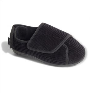 Hometop Adjustable Orthopedic Diabetic Slippers Black size 8